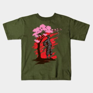 Samurai Sakura Kids T-Shirt